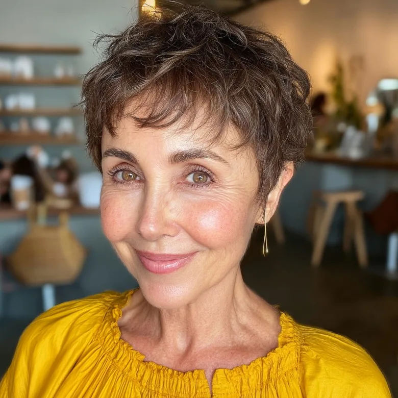 Choppy Textured Pixie Cut with Light Layers
