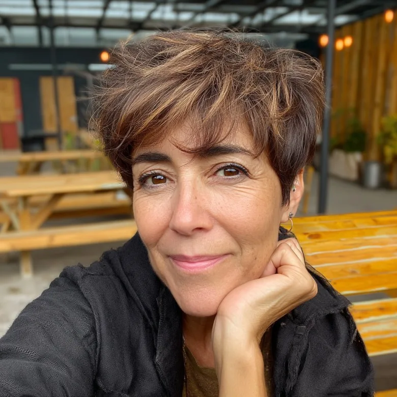 Choppy Textured Pixie Cut with Subtle Highlights