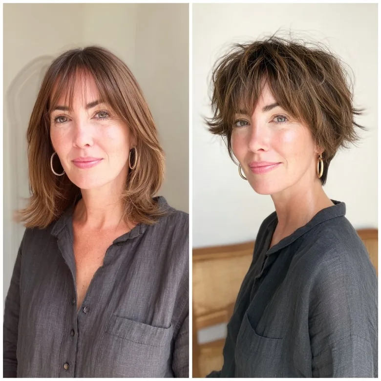 Choppy Textured Pixie with Face-Framing Layers