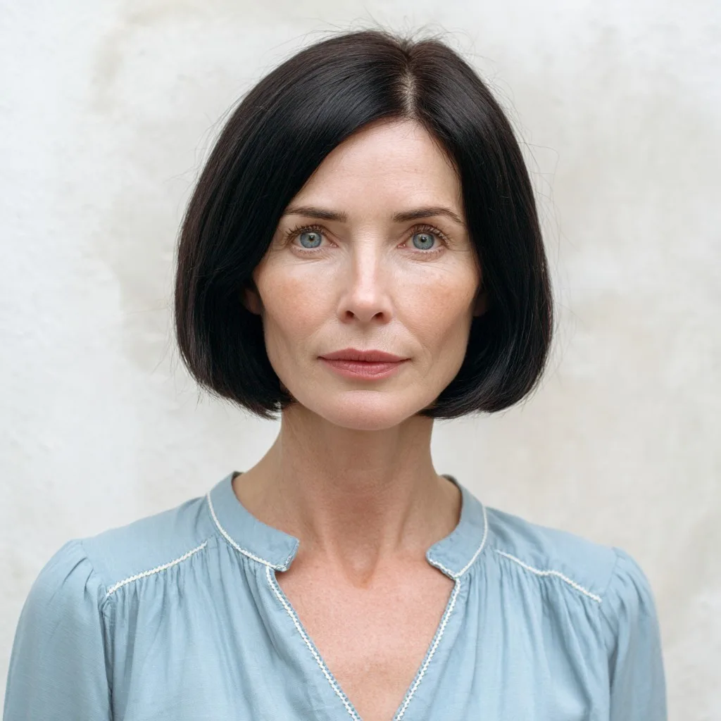 Classic Blunt Bob with Subtle Texture