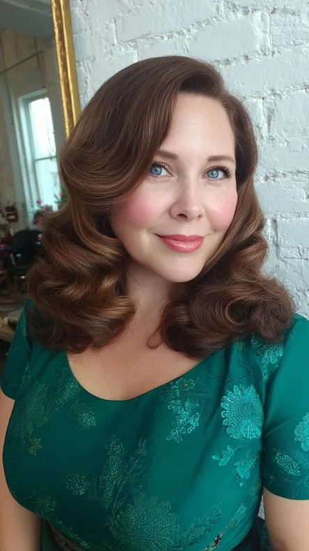 Classic Retro Glam Waves for Timeless Elegance