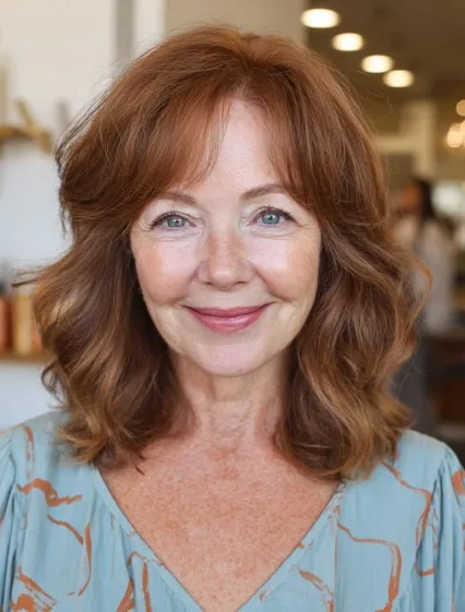 Dynamic Curly Butterfly Cut with Soft Layers