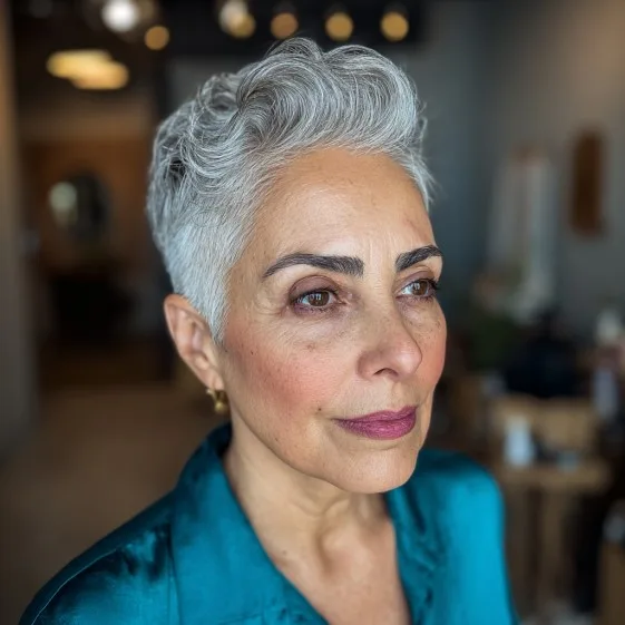Dynamic Short Textured Cut with Playful Volume
