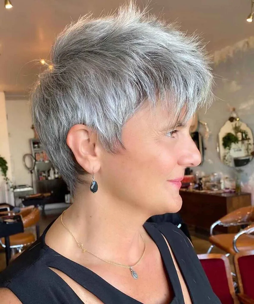 Edgy Pixie Cut for Fine Hair