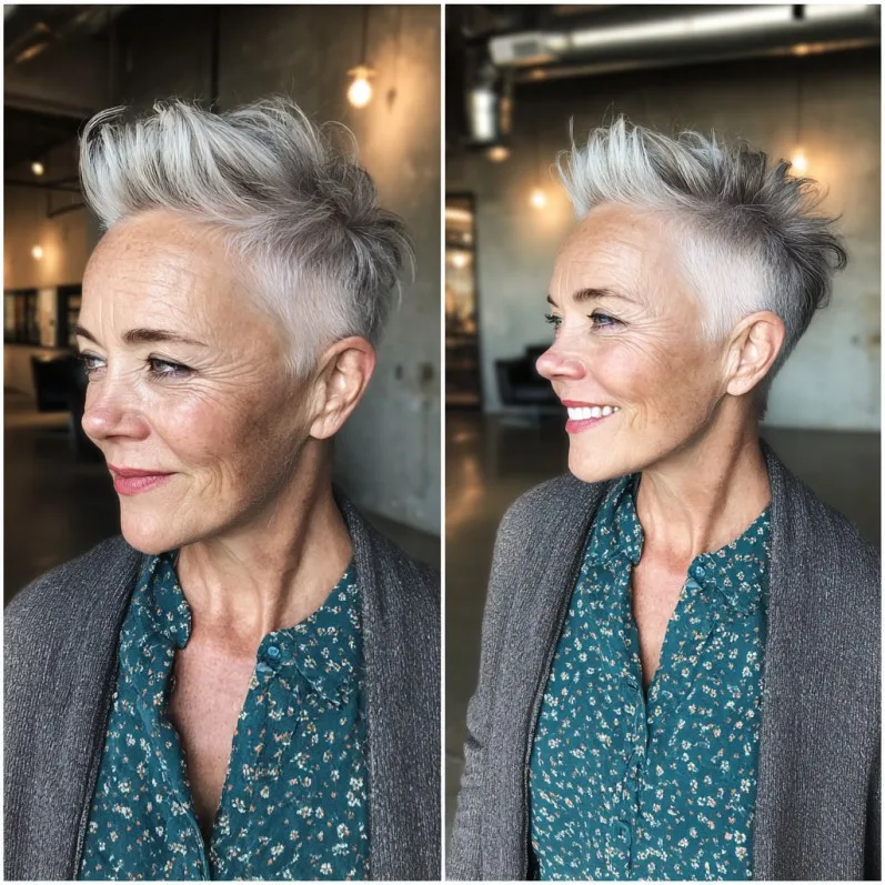 Edgy Textured Pixie with Bold Undercut