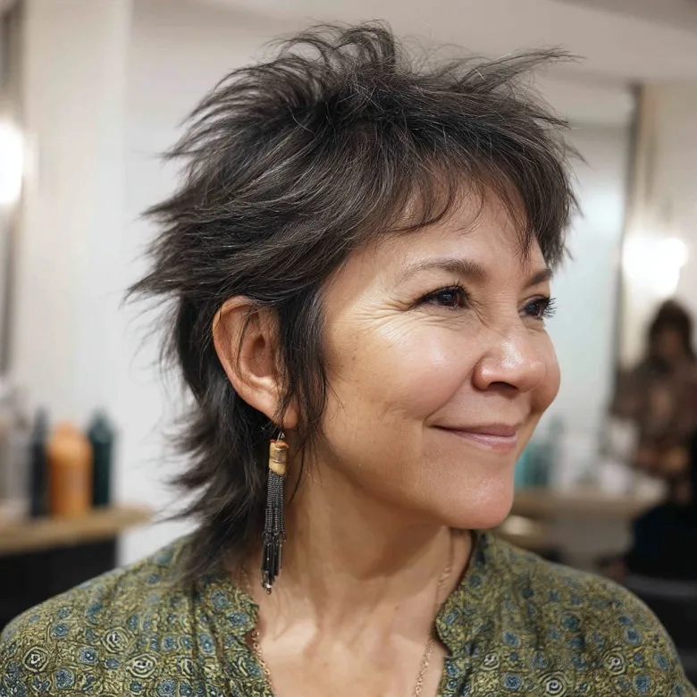 Edgy Textured Short Cut with Volume