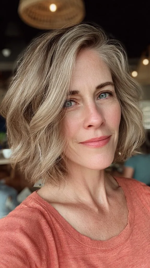 Effortless Silver Waves with Natural Roots