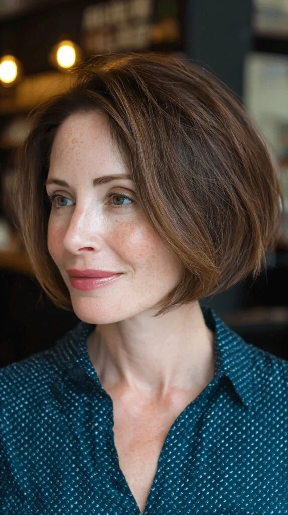 Effortless Textured Bob with Soft Volume