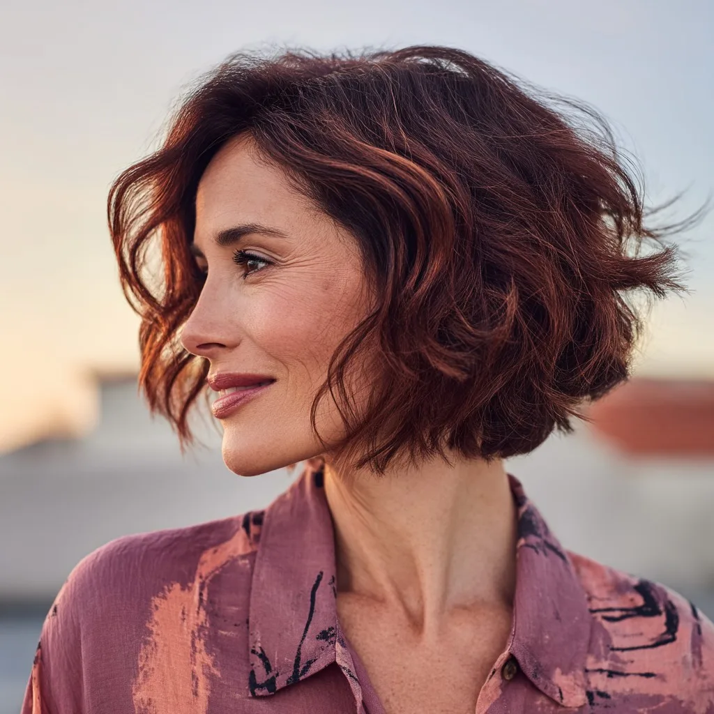 Effortlessly Textured Bob with Soft Waves