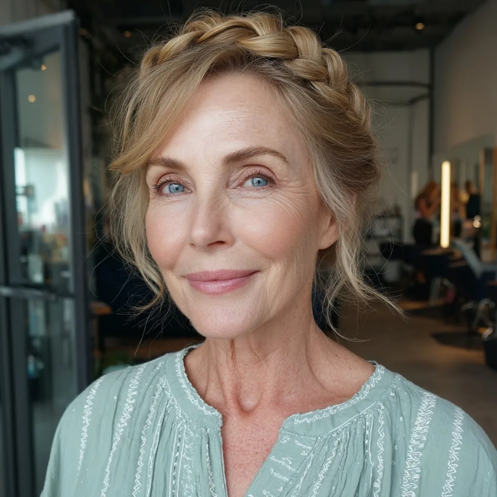 Elegant Braided Updo for Effortless Charm