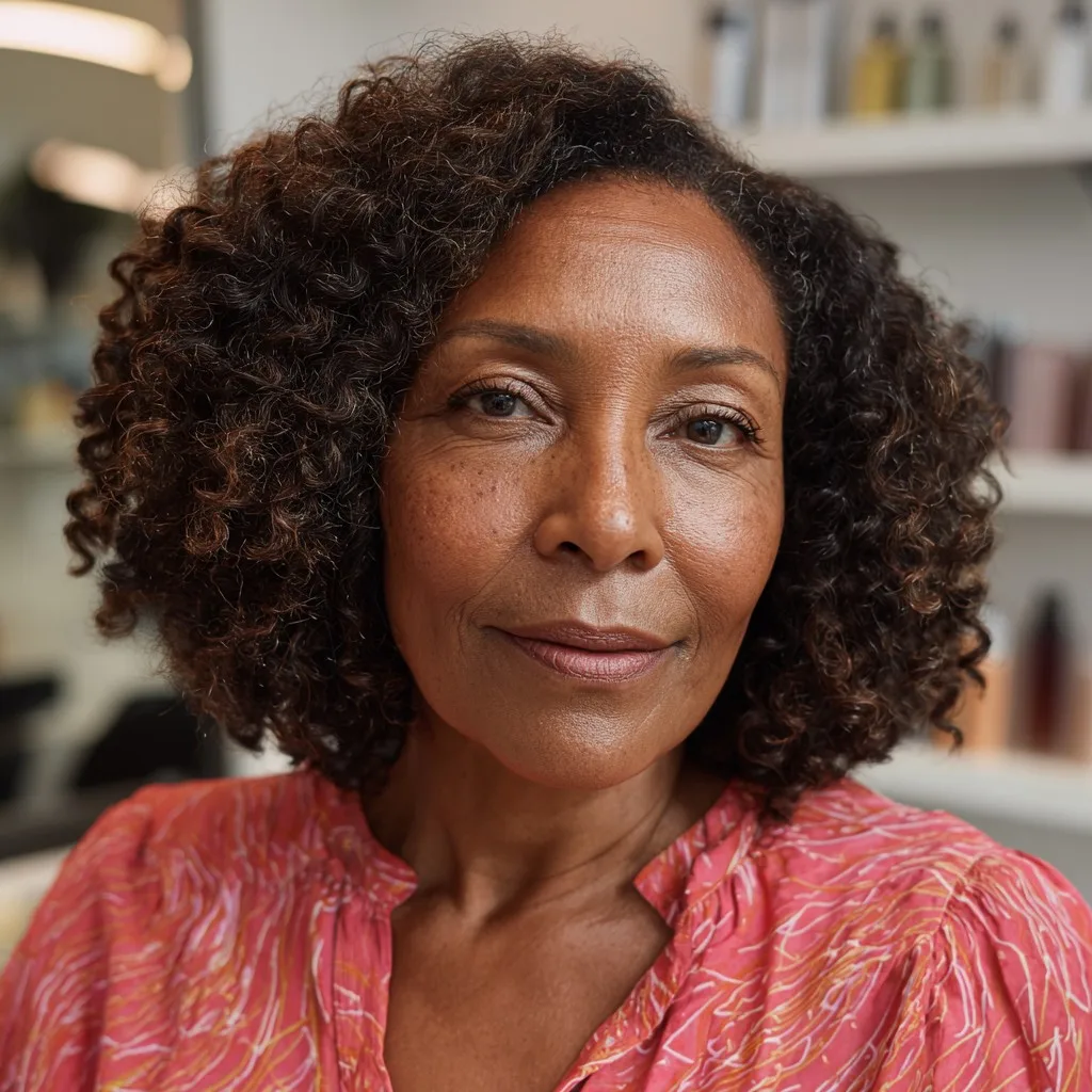 Elegant Curly Shoulder-Length Cut with Defined Curls