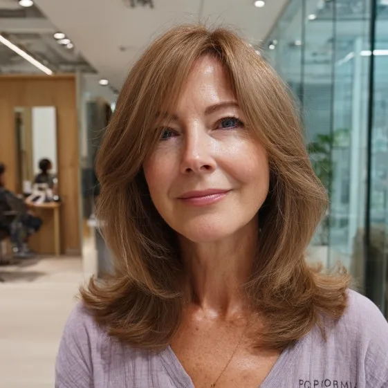 Elegant Feathered Butterfly Cut for Fine Hair