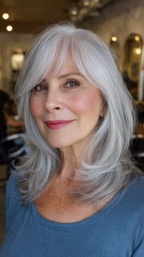 Elegant Grey Feathered Layers with Subtle Gradation