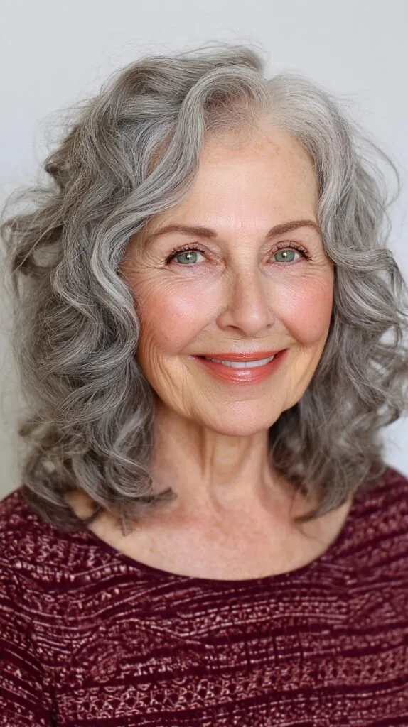 Elegant Natural Grey Waves with Soft Texturing