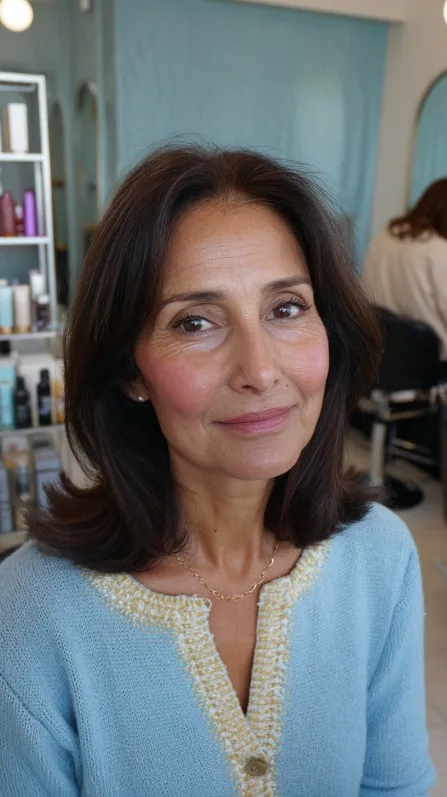 Elegant Shoulder-Length Cut with Subtle Layers