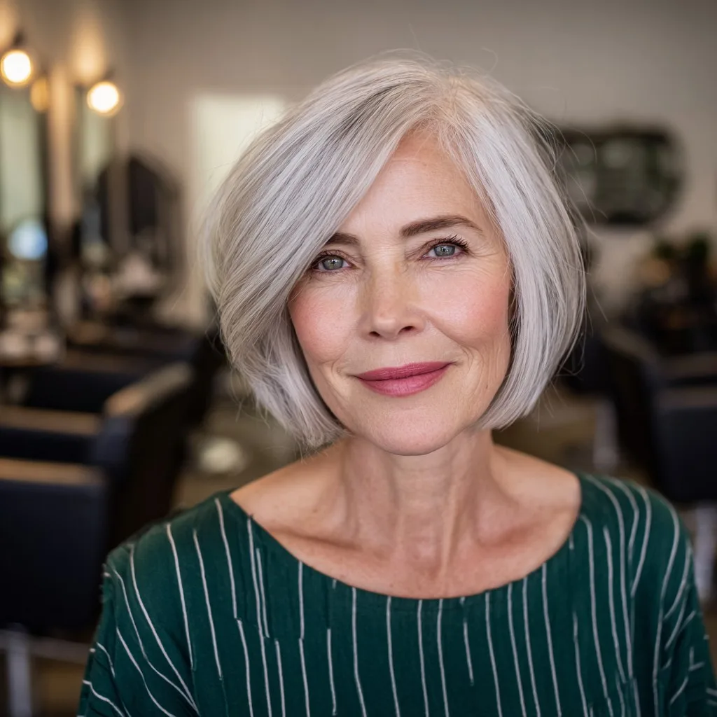Elegant Softly Textured A-Line Bob
