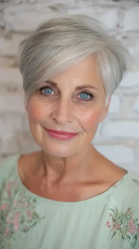 Elegant Textured Pixie Cut with Soft Side Volume
