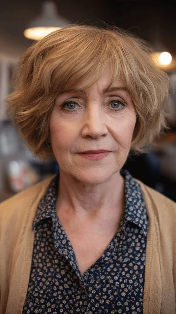 Elegant Textured Short Bob with Soft Spiky Layers