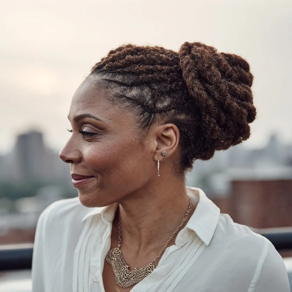 Elegant Twisted Updo for Effortless Summer Style