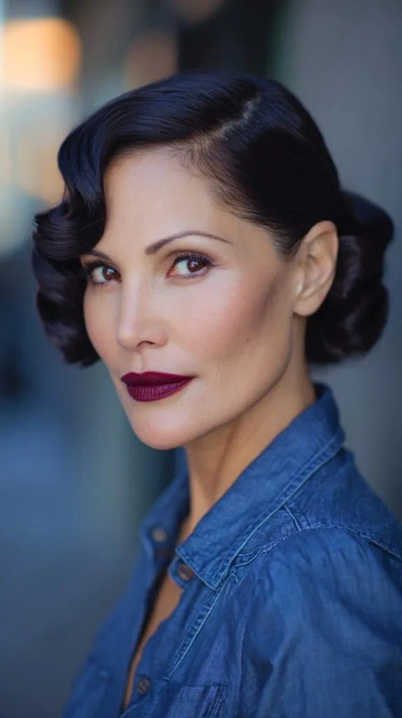 Elegant Vintage-Inspired Finger Waves