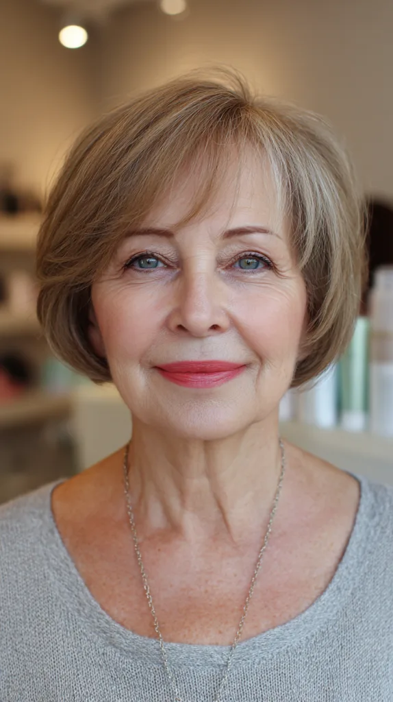 Flattering Textured Short Bob with Subtle Layers