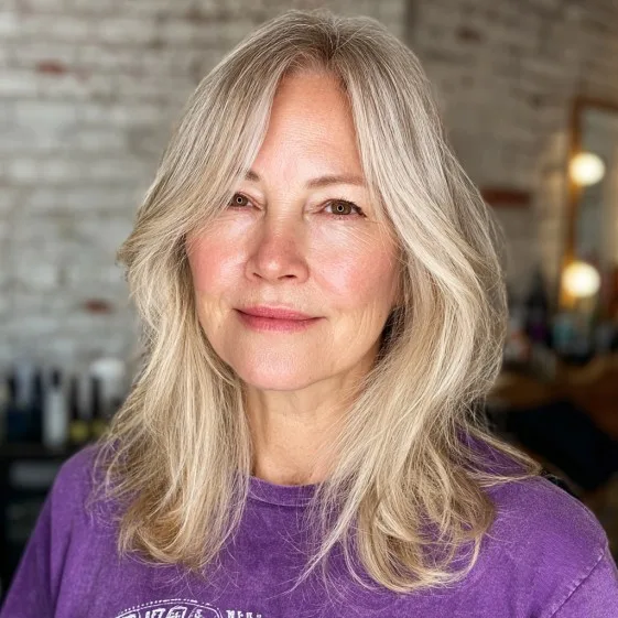 Layered Butterfly Cut with Face-Framing Highlights