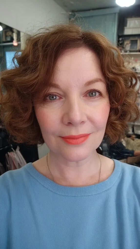 Lush Auburn Curls with Soft Volume