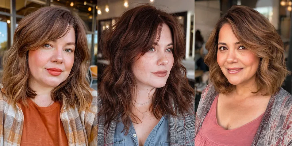 20+ Must-Try Medium-Length Haircuts for Round Faces That Flatter Every Women Over 40