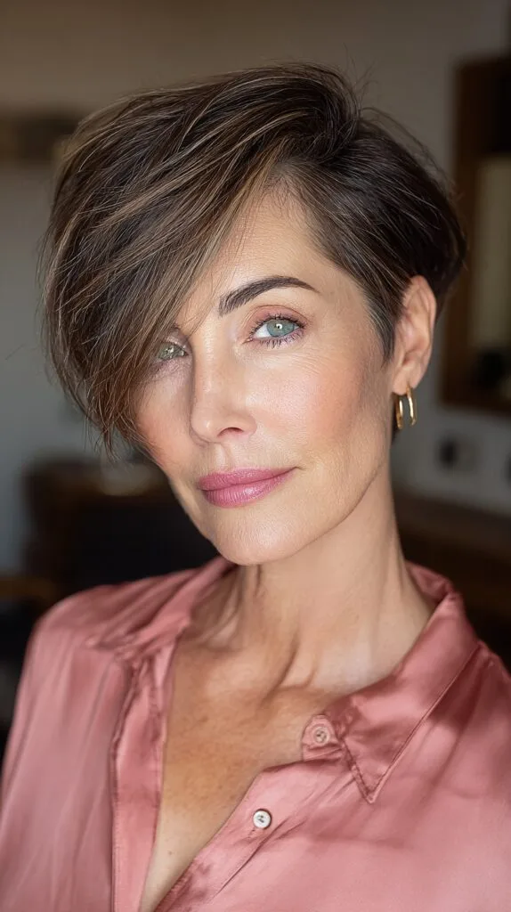 Modern Asymmetrical Short Cut with Subtle Highlights