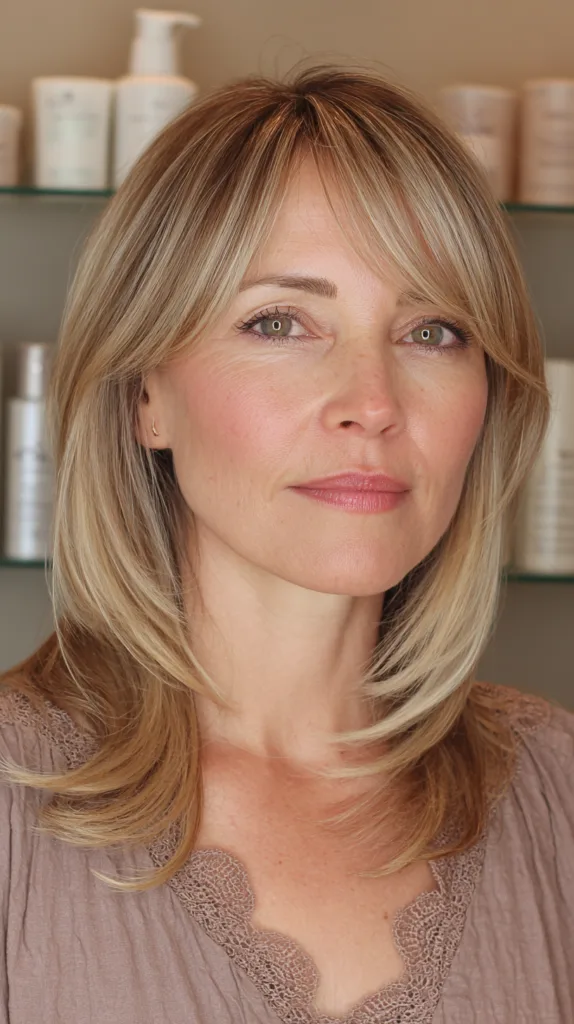 Modern Blended Layered Cut with Soft Face-Framing Highlights