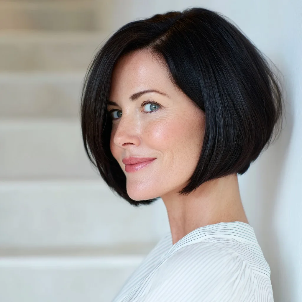 Modern Sleek A-Line Bob with Subtle Undercut
