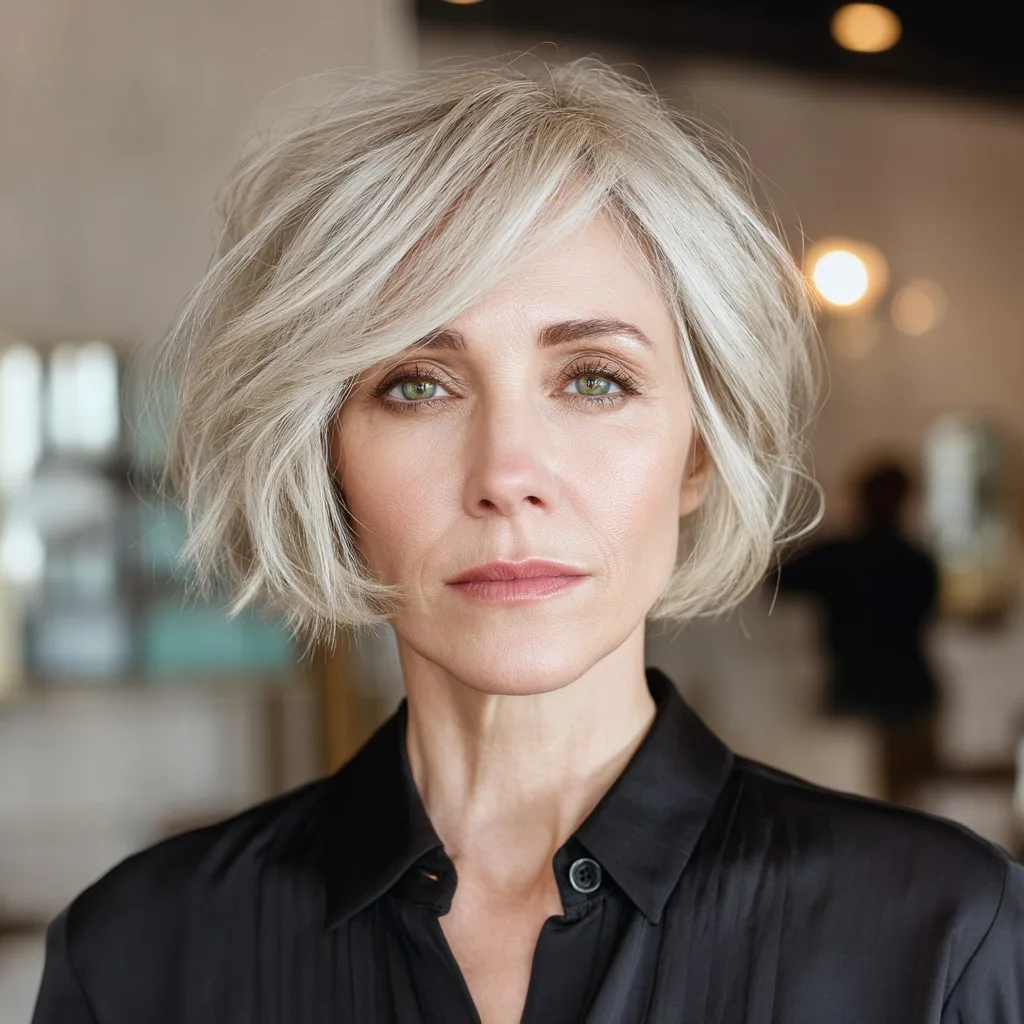 Modern Textured Bob with Face-Framing Layers