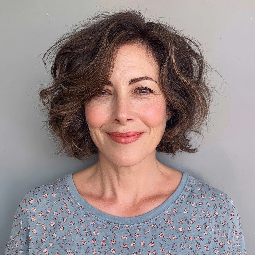 Modern Textured Bob with Soft Waves