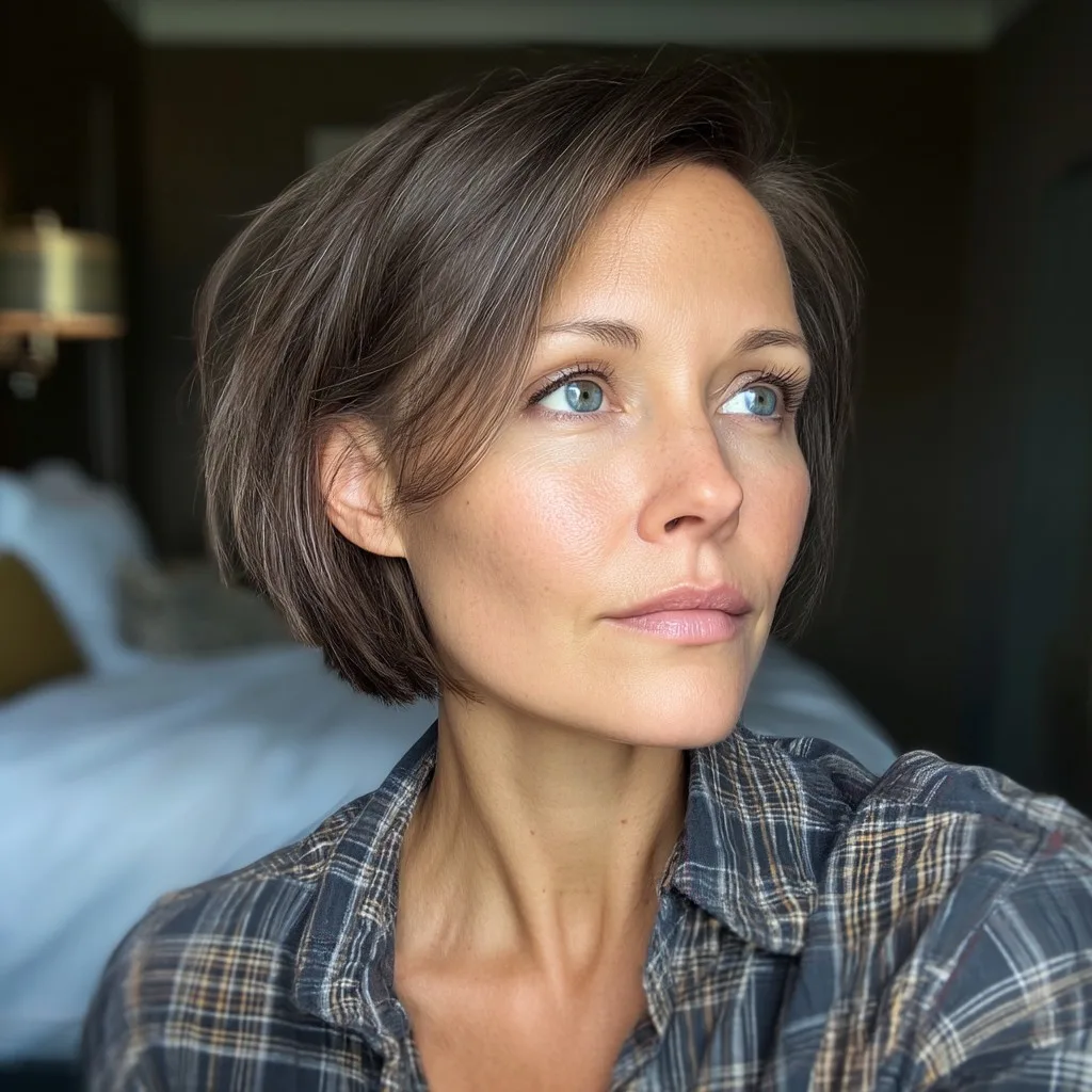 Modern Textured Bob with Subtle Lifts