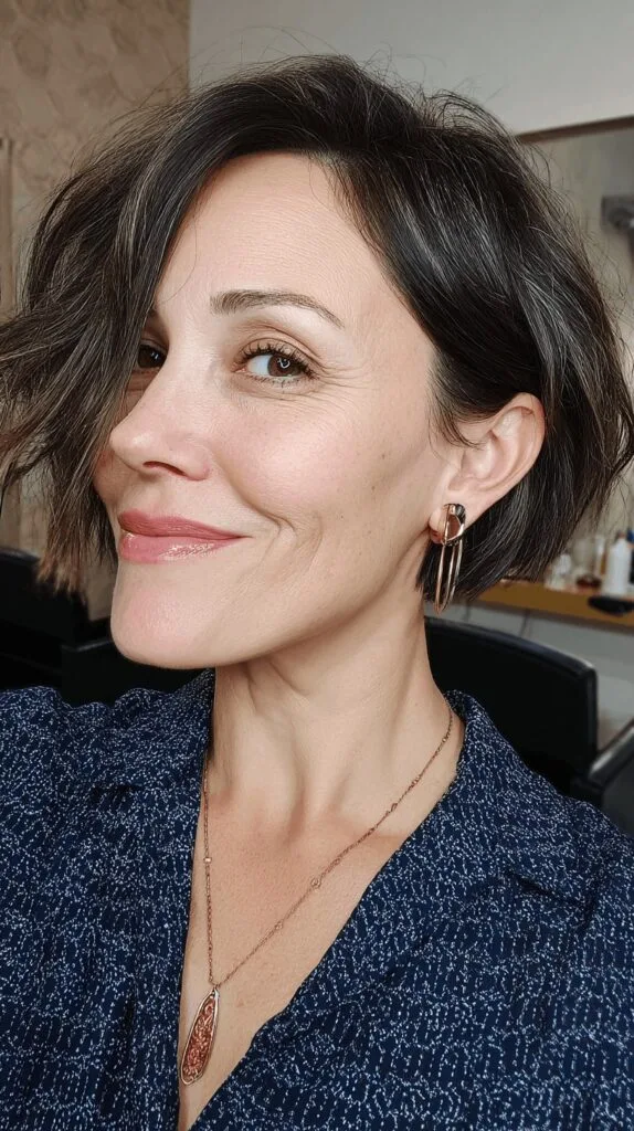Modern Textured Bob with Subtle Undercut