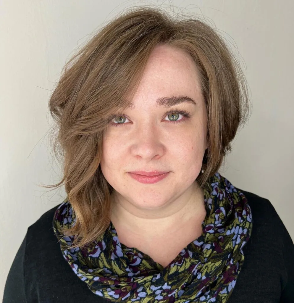 Modern Textured Cut with Soft Side-Swept Bangs
