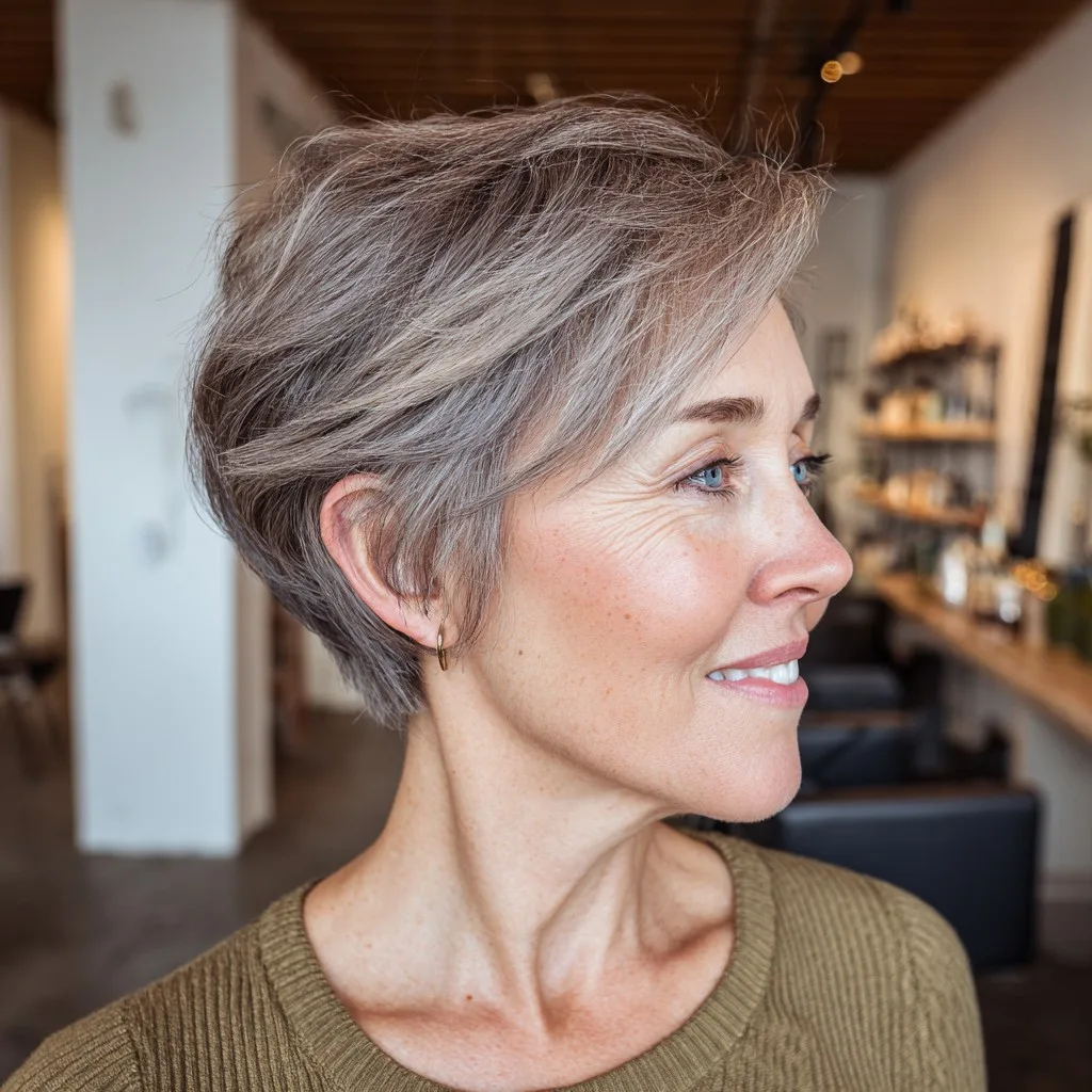 Modern Textured Pixie Cut with Soft Layers