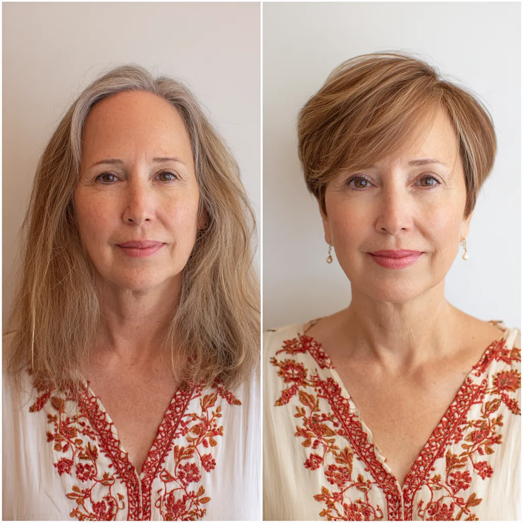 Modern Textured Short Cut with Warm Tones