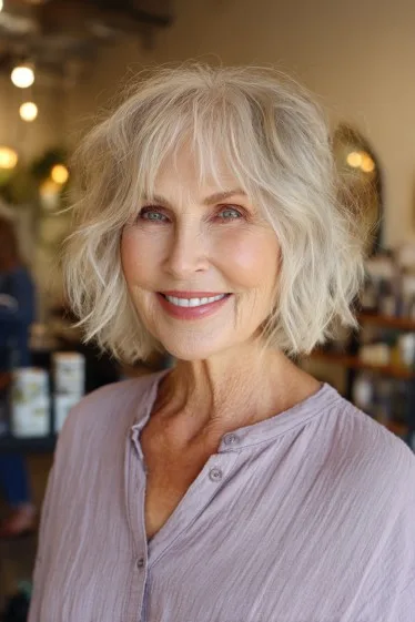Playful Choppy Bob with Effortless Texture