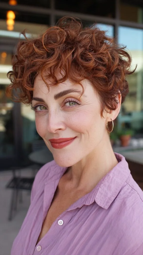 Playful Curly Crop with Defined Texture