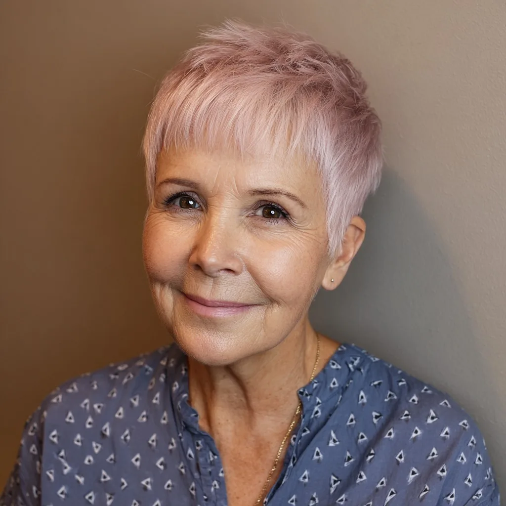 Playful Textured Pixie with Soft Micro Bangs