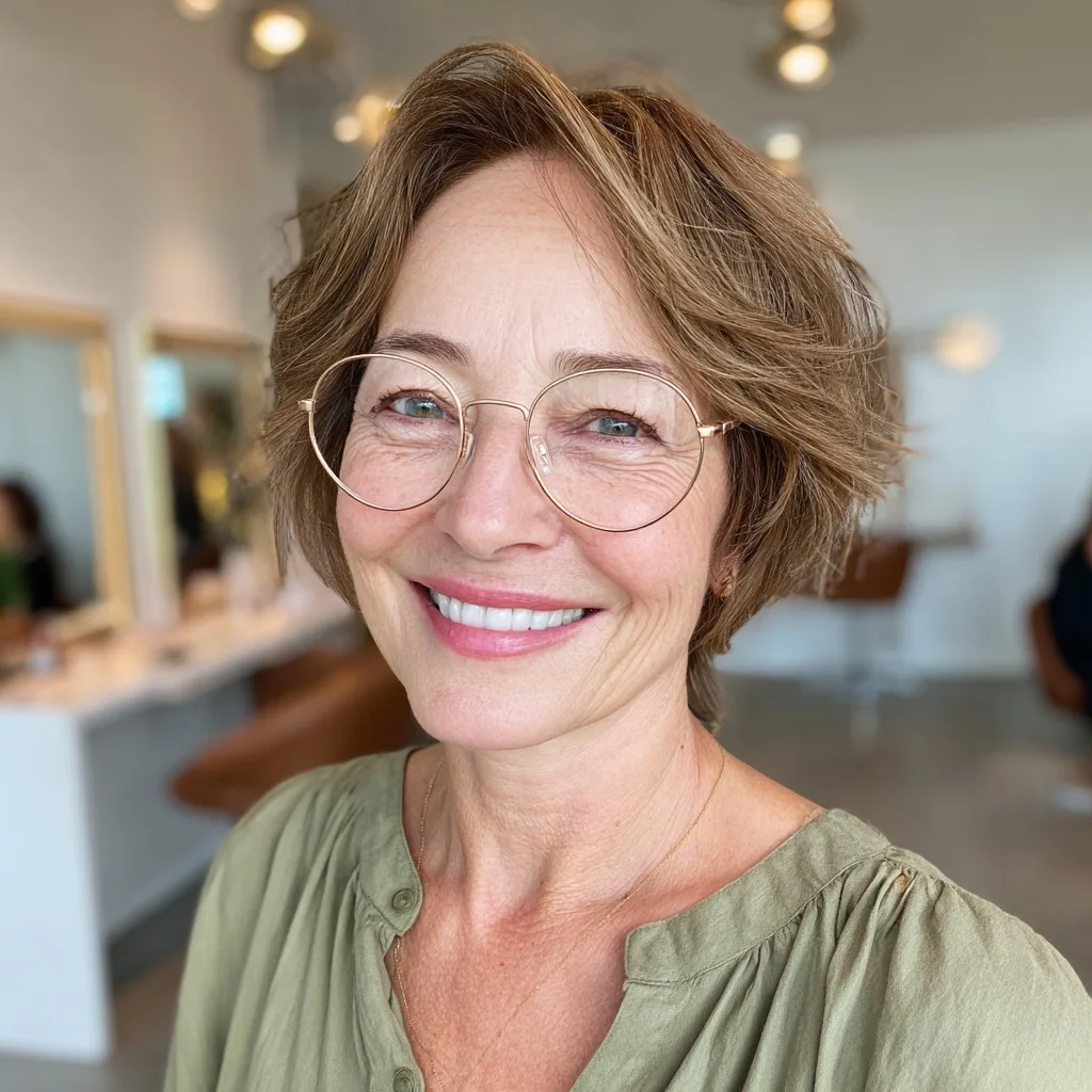 Playful Textured Short Cut with Subtle Layers