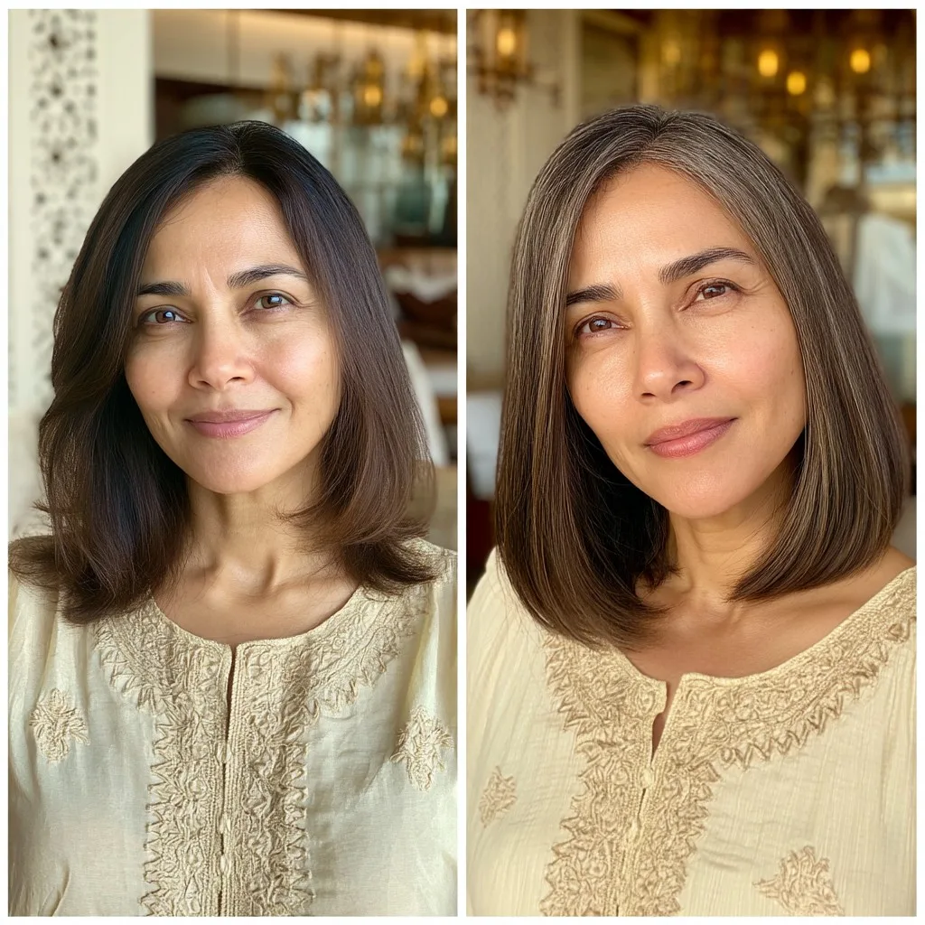 Polished Long Bob with Subtle Layers