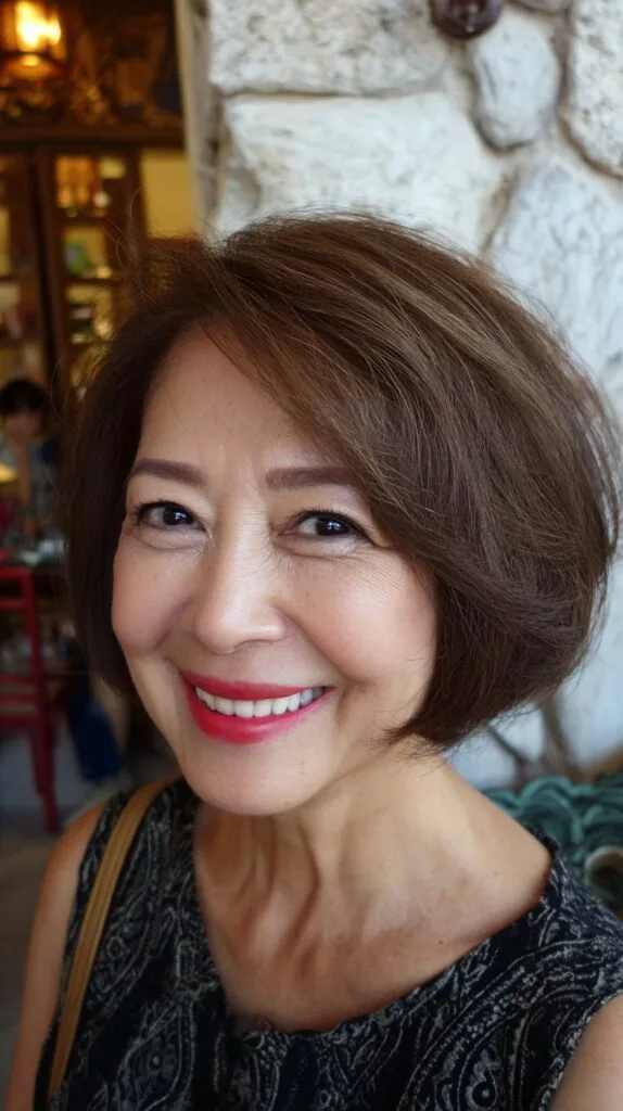 Polished Mocha Rounded Cut with Subtle Highlights