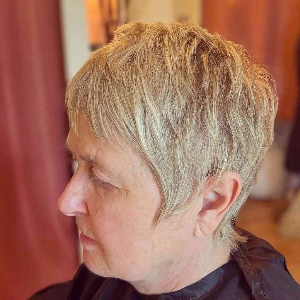 Shaggy Pixie for Older Women Over 60