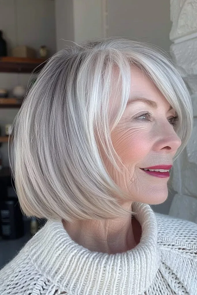 Short bob with choppy layers