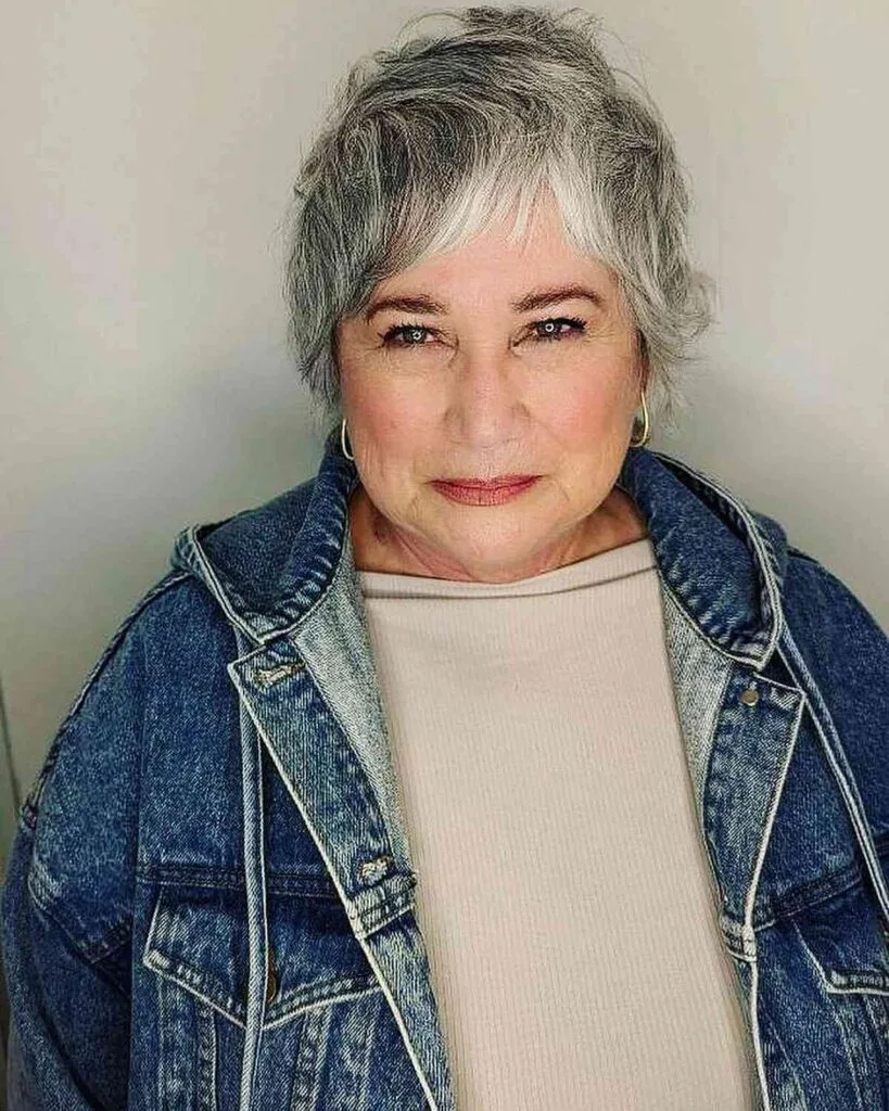 Short Pixie Shag with Asymmetrical Bangs