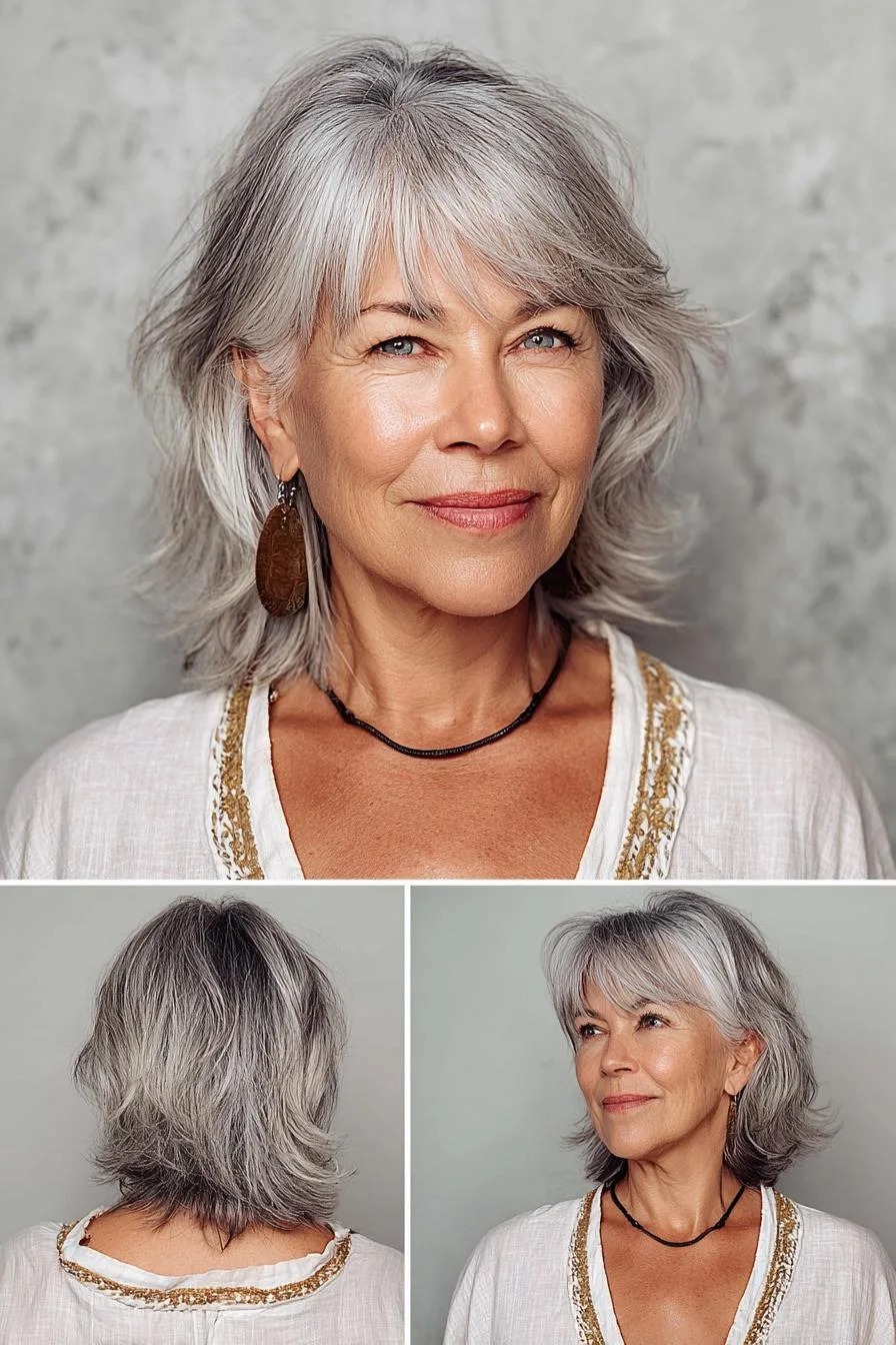 Silver bob soft elegance
