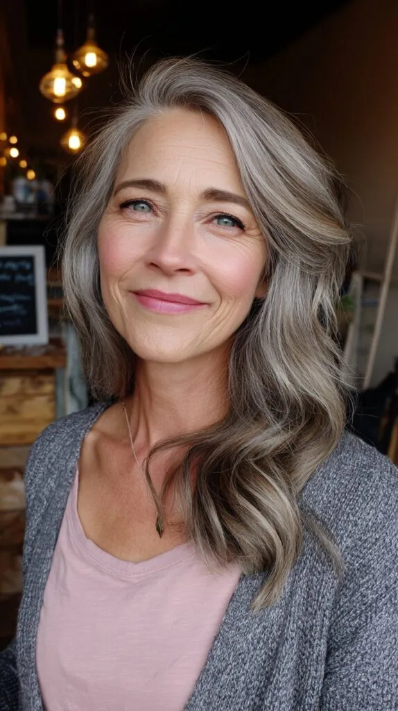 Silver Waves with Graduated Layers