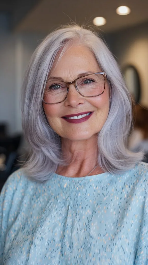 Silvery Sleek Layers with Gentle Waves